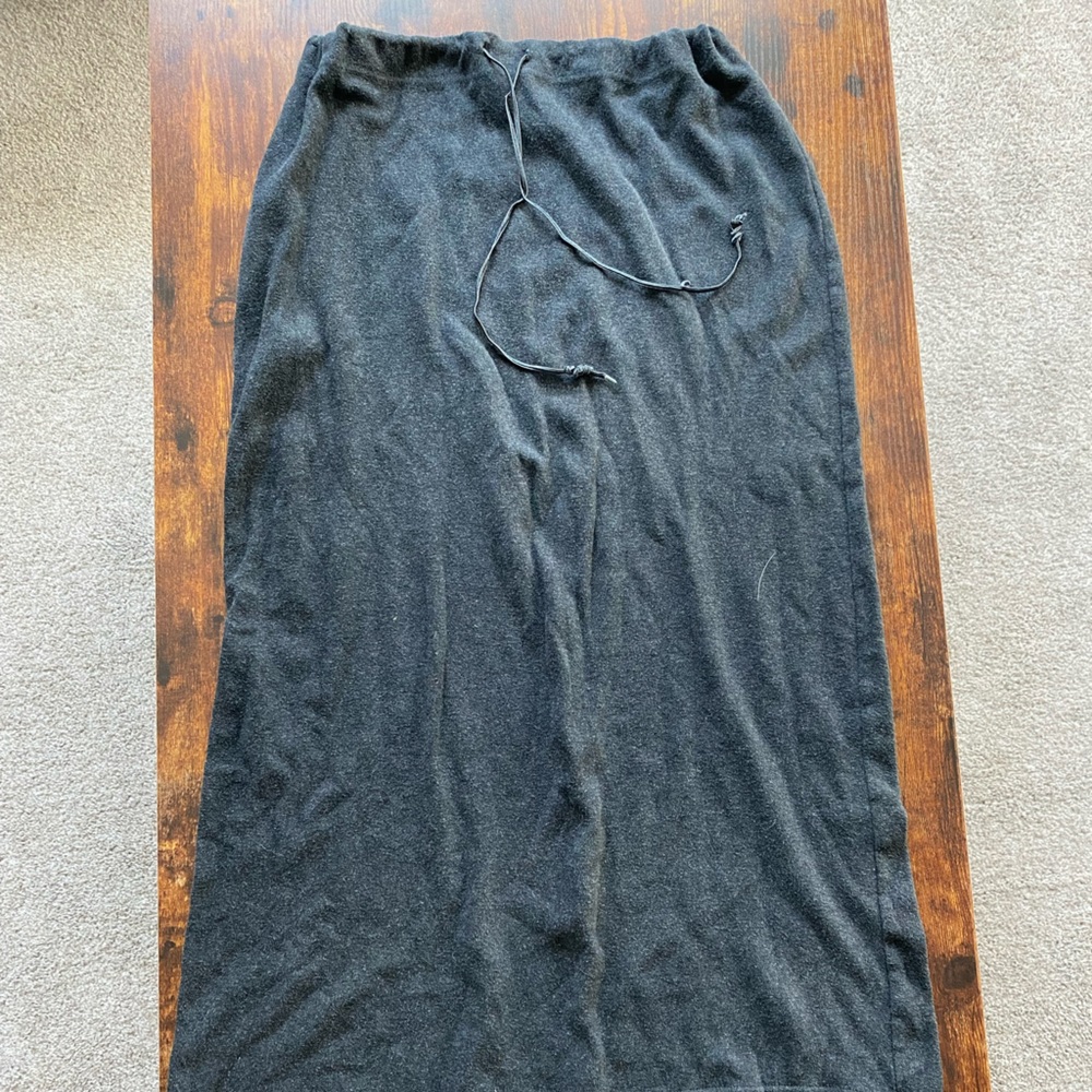 Grey Maxi Sweatskirt